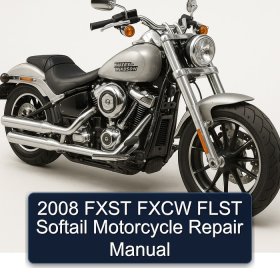 2008 FXST FXCW FLST Softail Motorcycle Repair Manual