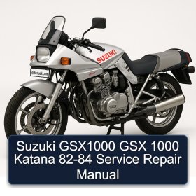 Suzuki GSX1000 GSX 1000 Katana 82-84 Service Repair Manual