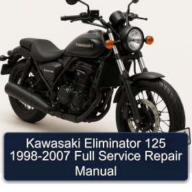 Kawasaki Eliminator 125 1998-2007 Full Service Repair Manual