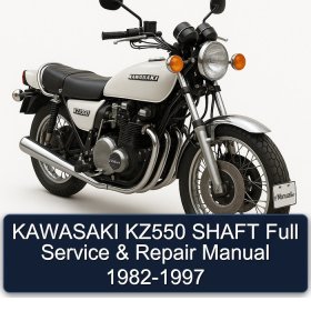 KAWASAKI KZ550 SHAFT Full Service & Repair Manual 1982-1997