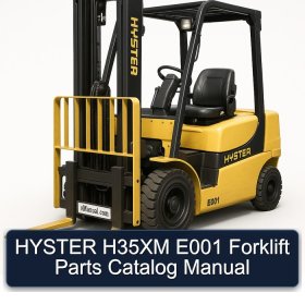 HYSTER H35XM E001 Forklift Parts Catalog Manual