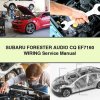 SUBARU FORESTER AUDIO CQ EF7160 Wiring Service Repair Manual