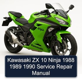 Kawasaki ZX 10 Ninja 1988 1989 1990 Service Repair Manual