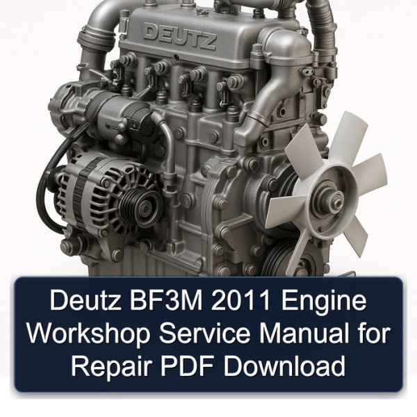 Deutz BF3M 2011 Engine Workshop Service Manual for Repair PDF Download