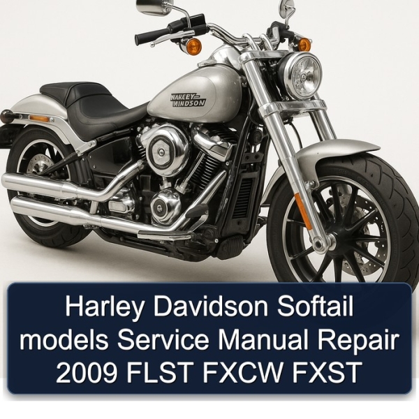 Harley Davidson Softail models Service Manual Repair 2009 FLST FXCW FXST