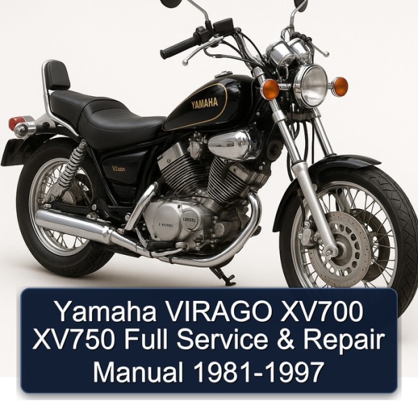 Yamaha VIRAGO XV700 XV750 Full Service & Repair Manual 1981-1997