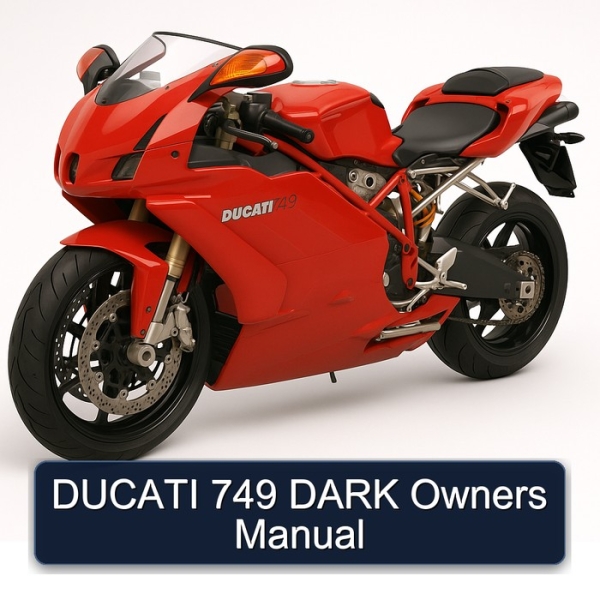 DUCATI 749 DARK Owners Manual