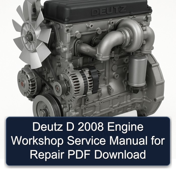 Deutz D 2008 Engine Workshop Service Manual for Repair PDF Download