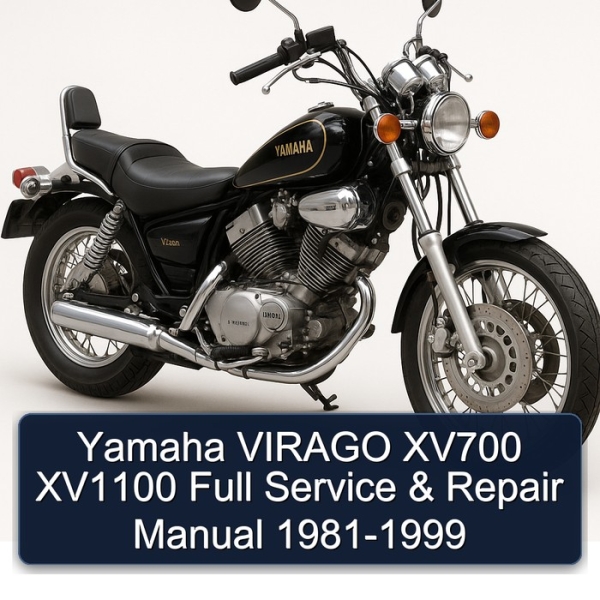 Yamaha VIRAGO XV700 XV1100 Full Service & Repair Manual 1981-1999