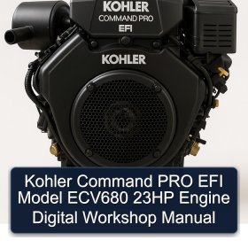 Kohler Command PRO EFI Model ECV680 23HP Engine Digital Workshop Manual