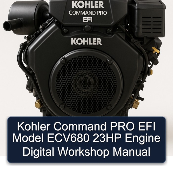 Kohler Command PRO EFI Model ECV680 23HP Engine Digital Workshop Manual