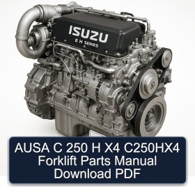 AUSA C 250 H X4 C250HX4 Forklift Parts Manual Download PDF