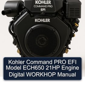 Kohler Command PRO EFI Model ECH650 21HP Engine Digital WORKHOP Manual