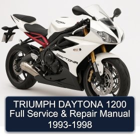 TRIUMPH DAYTONA 1200 Full Service & Repair Manual 1993-1998