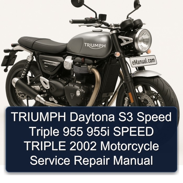 TRIUMPH Daytona S3 Speed Triple 955 955i SPEED TRIPLE 2002 Motorcycle Service Repair Manual