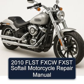 2010 FLST FXCW FXST Softail Motorcycle Repair Manual