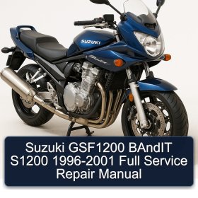 Suzuki GSF1200 BAndIT S1200 1996-2001 Full Service Repair Manual