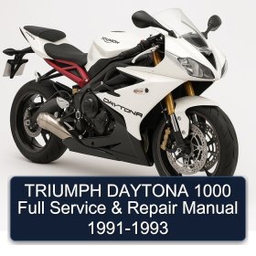 TRIUMPH DAYTONA 1000 Full Service & Repair Manual 1991-1993