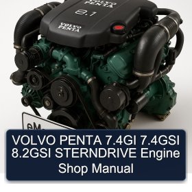 VOLVO PENTA 7.4GI 7.4GSI 8.2GSI STERNDRIVE Engine Shop Manual