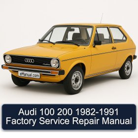 Audi 100 200 1982-1991 Factory Service Repair Manual