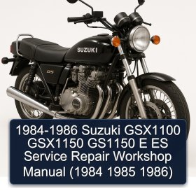 1984-1986 Suzuki GSX1100 GSX1150 GS1150 E ES Service Repair Workshop Manual (1984 1985 1986)