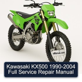 Kawasaki KX500 1990-2004 Full Service Repair Manual