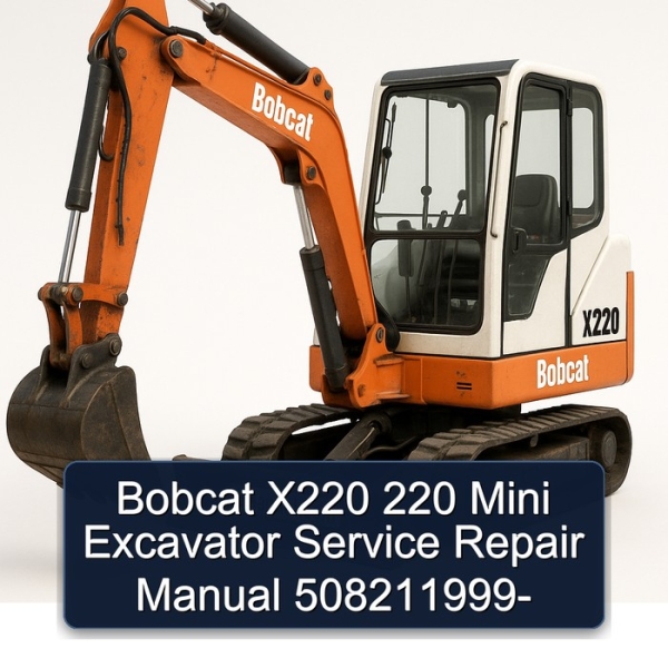 Bobcat X220 220 Mini Excavator Service Repair Manual 508211999-