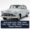 chevrolet truck 1948 1949 1950 1951 1952 1953 Service Repair Manual