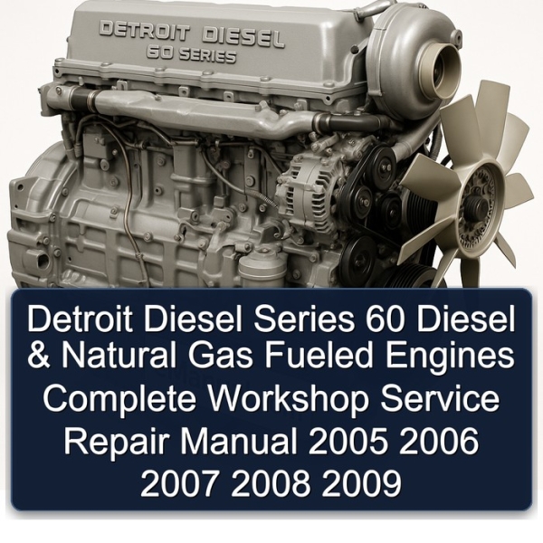 Detroit Diesel Series 60 Diesel & Natural Gas Fueled Engines Complete Workshop Service Repair Manual 2005 2006 2007 2008 2009