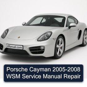 Porsche Cayman 2005-2008 WSM Service Manual Repair