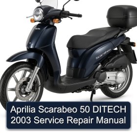 Aprilia Scarabeo 50 DITECH 2003 Service Repair Manual