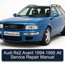 Audi Rs2 Avant 1994-1995 All Service Repair Manual