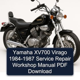Yamaha XV700 Virago 1984-1987 Service Repair Workshop Manual PDF Download