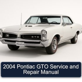 2004 Pontiac GTO Service and Repair Manual
