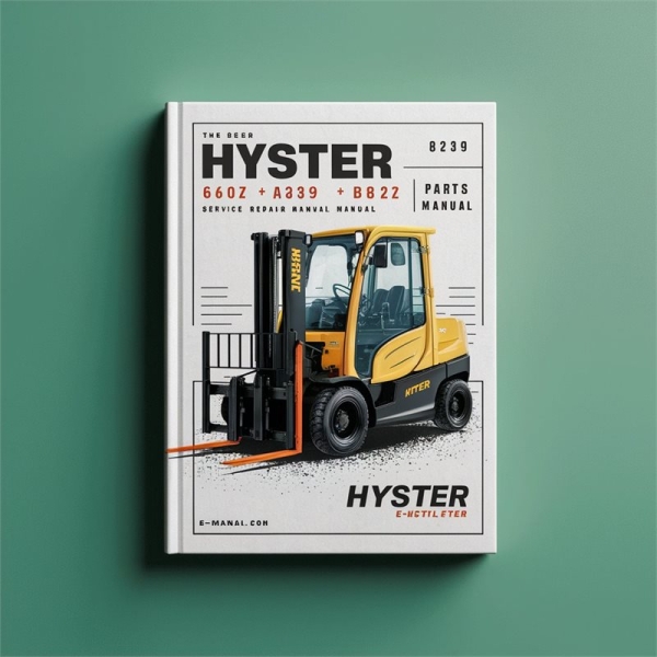 Hyster B60Z (A230) / B80Z (A233) Rider Gabelstapler: Service- und Ersatzteilhandbuch