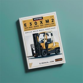 HYSTER E25XM2 E30XM2 E35XM2 E40XMS2 Electric Forklift Service Repair Manual & Parts Manual (D114)