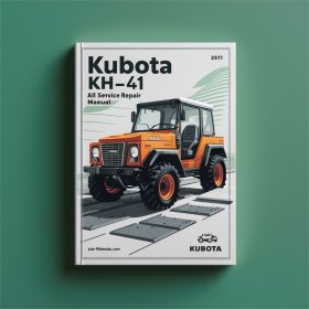 Kubota KH41 KH-41 All Manual de servicio y reparación