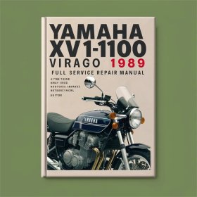 Yamaha XV1100 Virago 1989 Full Manual de servicio y reparación PDF Download