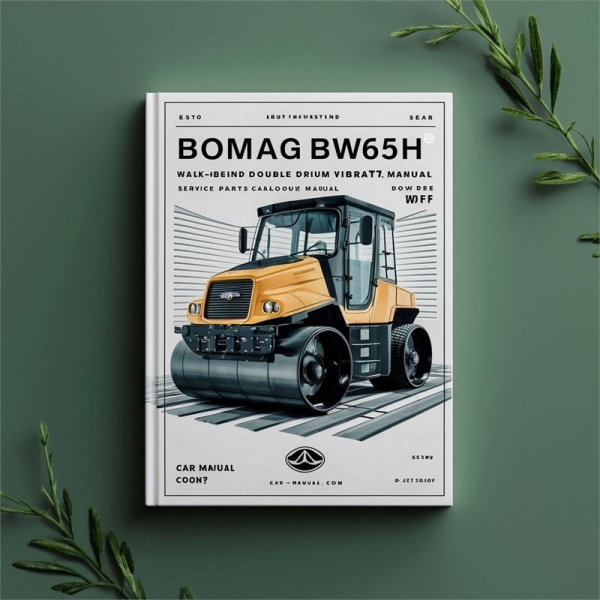 Bomag BW65H Walk-behind Double Drum Vibratory Roller Service Parts Catalogue Manual PDF