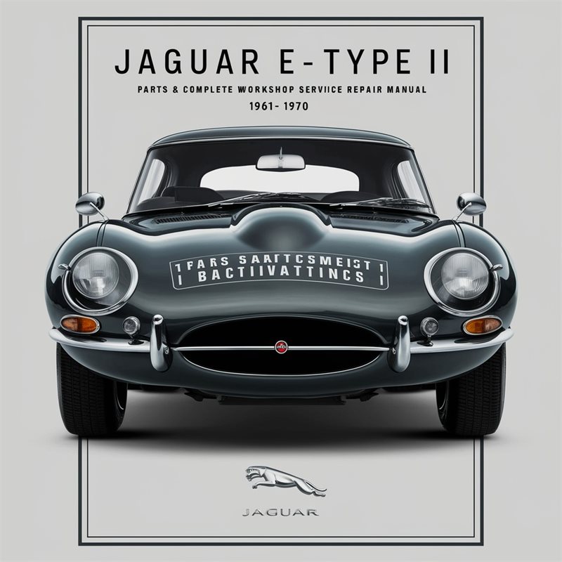 Jaguar E-Type Series I & II Parts & Complete Workshop Service Repair Manual 1961 1962 1963 1964 1965 1966 1967 1968 1969 1970