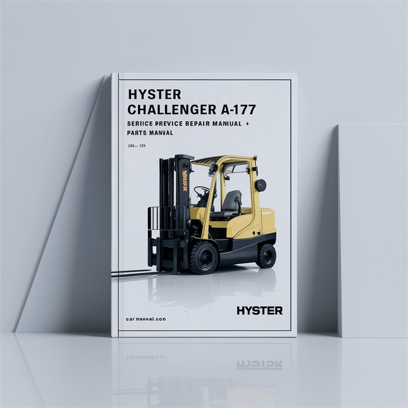 HYSTER CHALLENGER A177 (H40XL H50XL H60XL H2.00XL H2.50XL H3.00XL) Forklift Service Repair Manual + Parts Manual