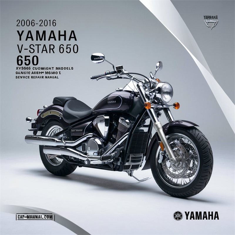 Yamaha V-Star 650 XVS65 Custom & Midnight Custom Models Service Repair Manual 2006-2016