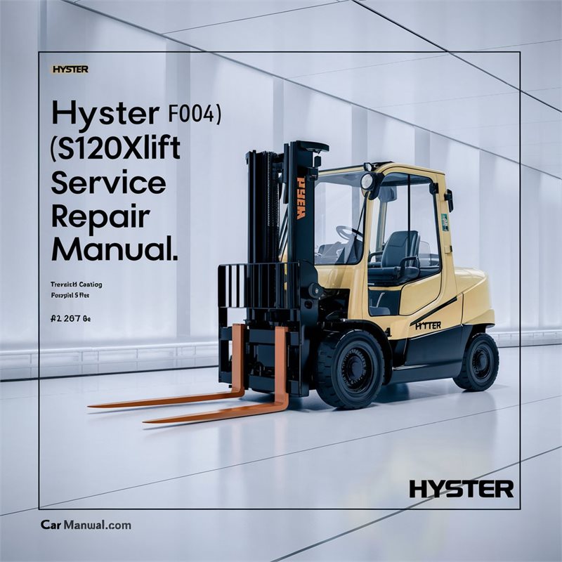 Hyster F004 (S120XMS) Forklift Service Repair Manual