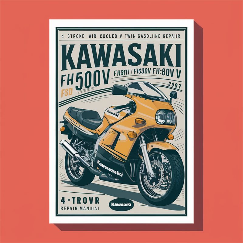 Kawasaki FH451V to FH721V 4 Stroke Air Cooled V Twin Gasoline Engine Repair Manual