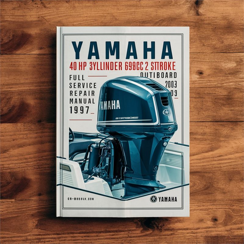 Yamaha 40hp 3 cylinder 698cc 2 stroke Outboard Full Service & Repair Manual 1997-2003