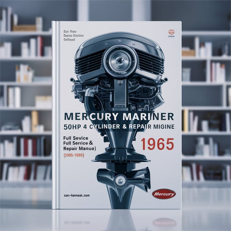Mercury Mariner 50HP 4 Cylinder Outboard Engine Full Service & Repair Manual 1965-1985