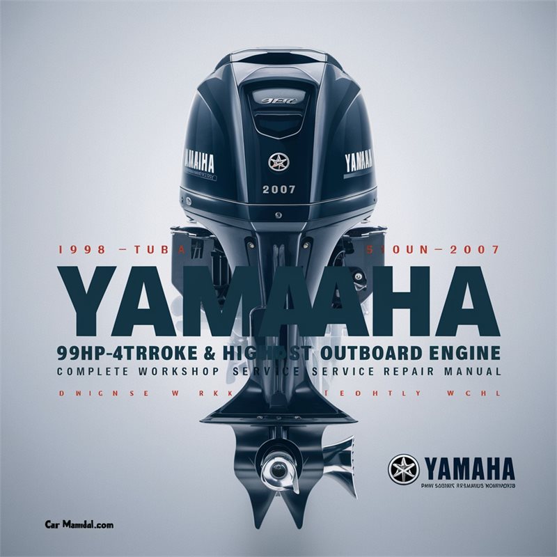 Yamaha 9.9hp 4-Stroke High Thrust Outboard Engine Service Repair Manual 1998-2007