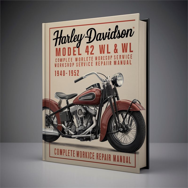 Harley Davidson Model 42 WLA WL & G Workshop Service Repair Manual 1940-1952