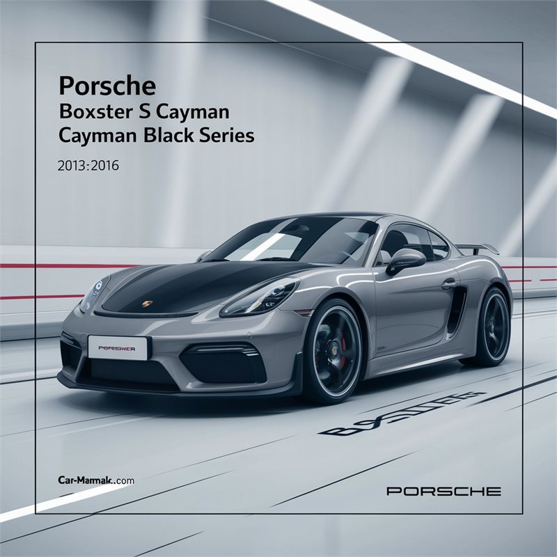 Porsche Boxster, Boxster S, Cayman, Cayman S, Cayman GT4, Boxster & Cayman Black Series 2013-2016 Service Repair Manual