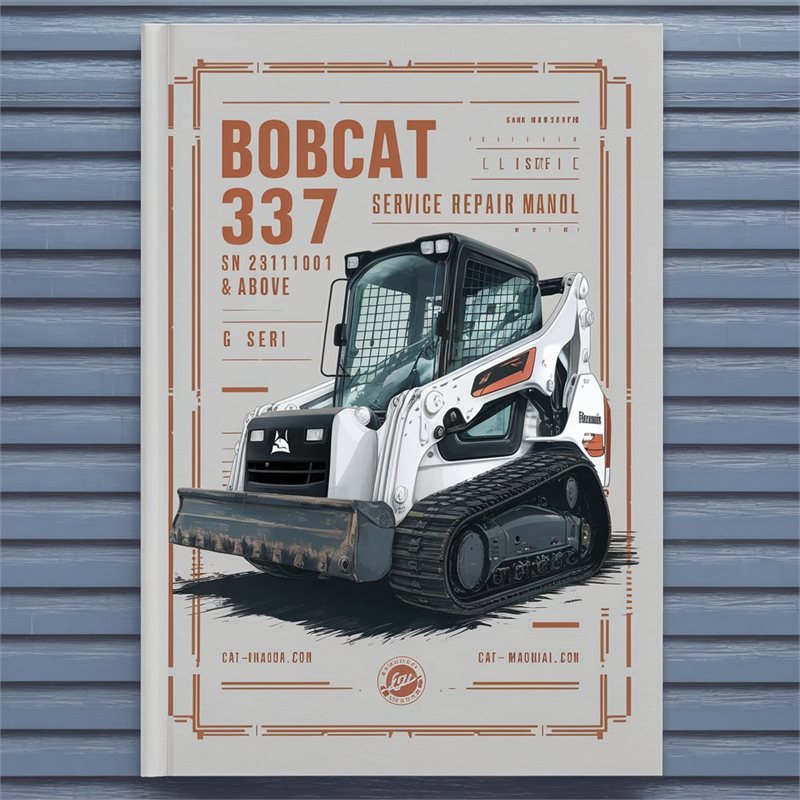BOBCAT 337 Excavator SN 234611001 & Above (G Series) Service Repair Manual